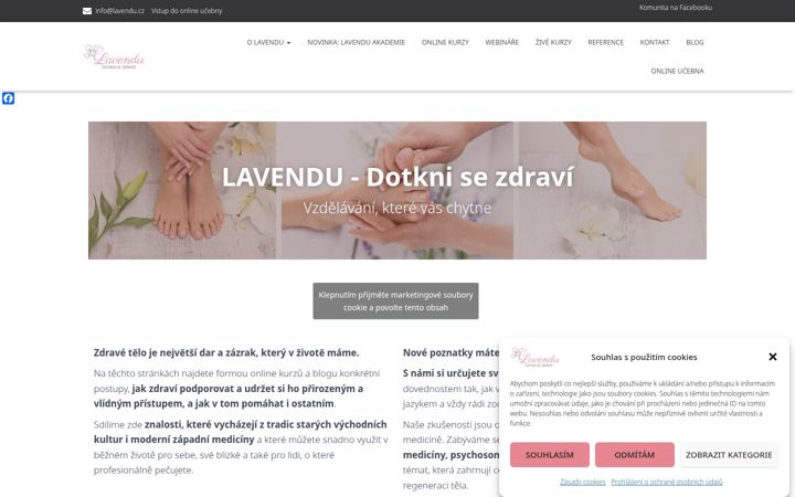 Screenshot of lavendu.cz