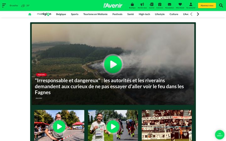 Screenshot of lavenir.net