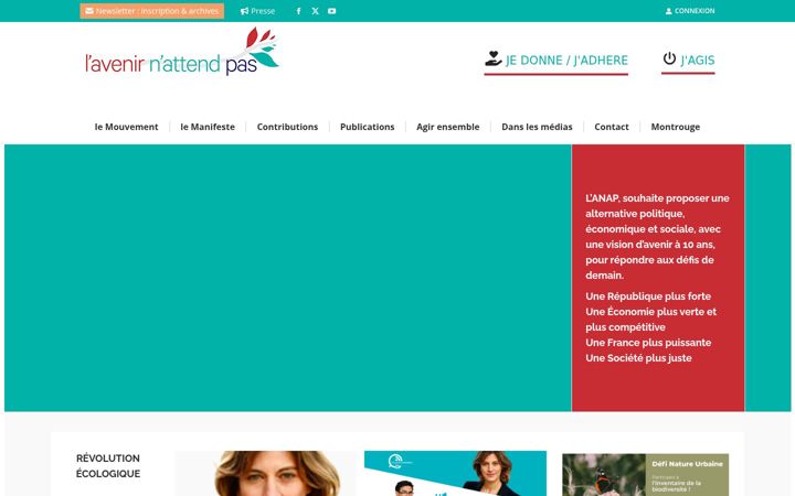 Screenshot of lavenirnattendpas.fr