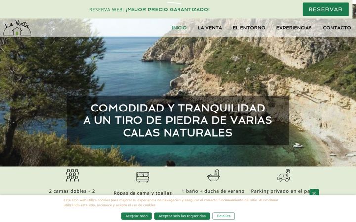 Screenshot of laventacasarural.es