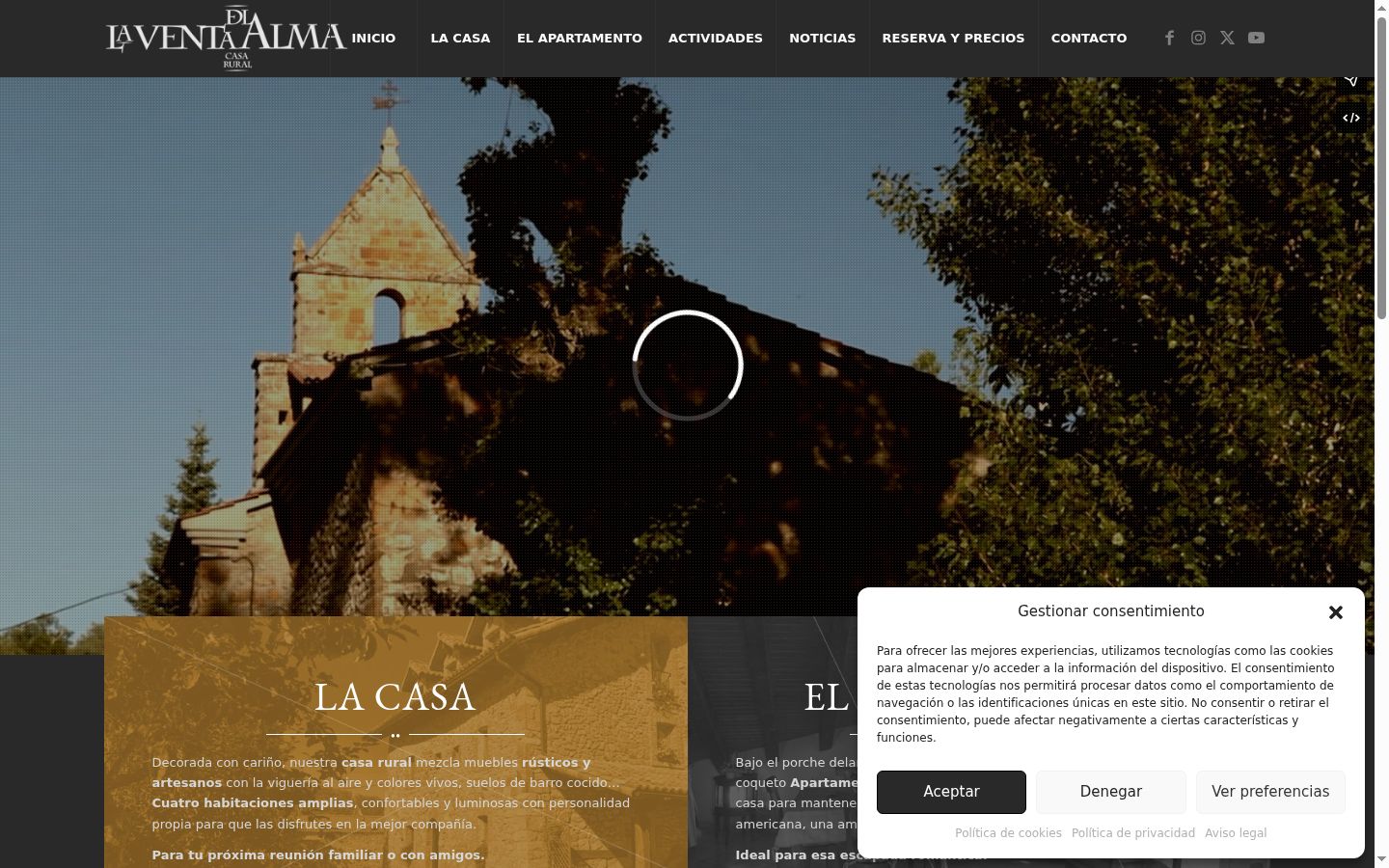Screenshot tal-banner tal-kunsens muri qabel kwalunkwe interazzjoni