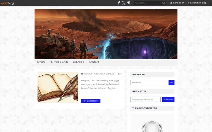 Screenshot of laventure-cest-vous-the-adventure-is-you.com