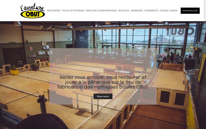 Screenshot of laventureobut.com