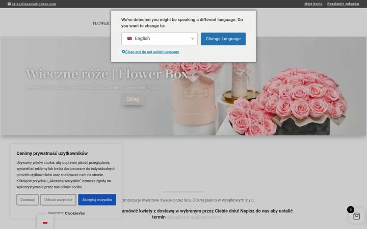 Screenshot of lavenueflowers.com
