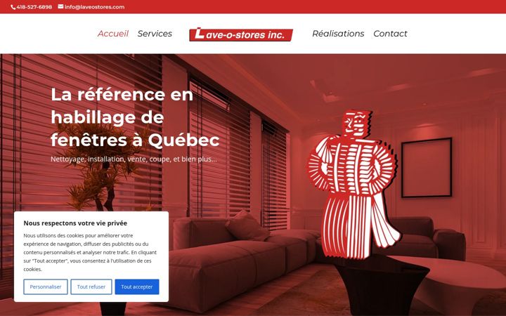Screenshot of laveostores.ca