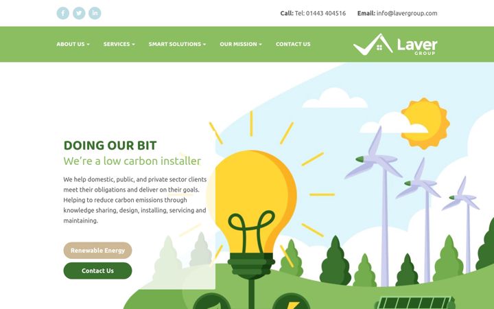 Skjámynd af lavergroup.com