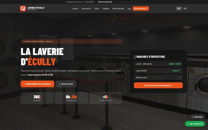 Screenshot of laverie-ecully.com