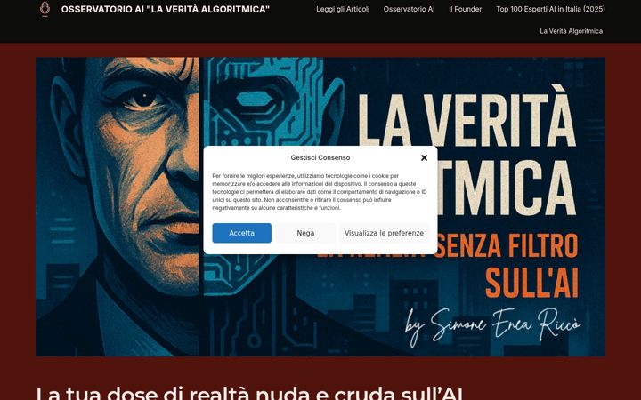Screenshot of laveritaalgoritmica.it