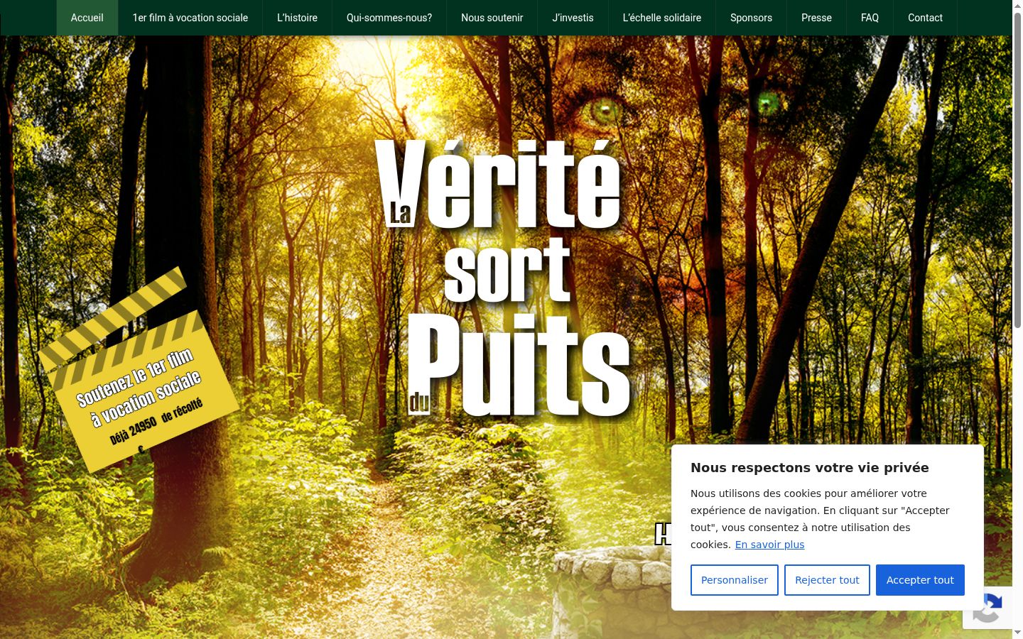 Screenshot des Einwilligungsbanners vor jeglicher Interaktion