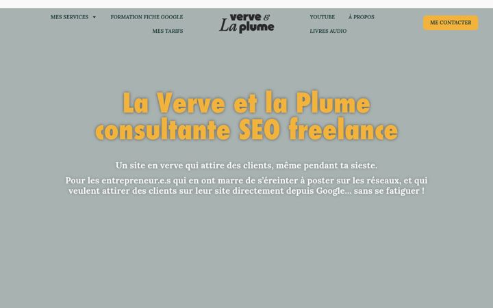 Screenshot of laverveetlaplume.fr