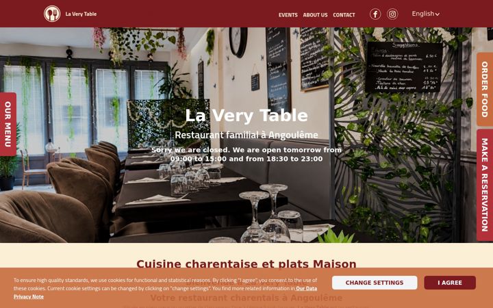 Screenshot of laverytable.fr
