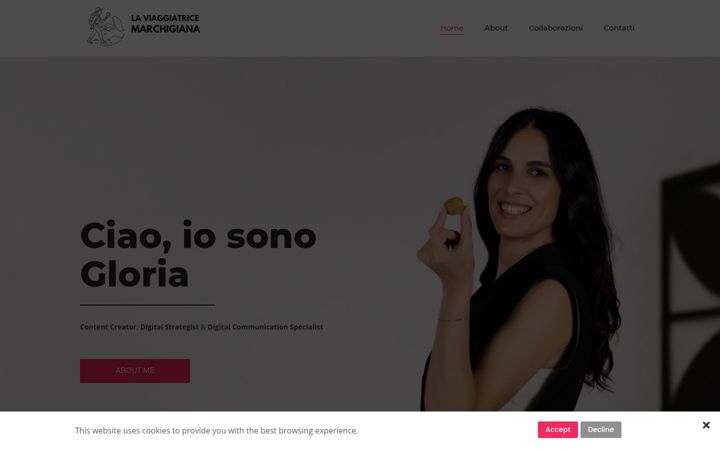 Screenshot of laviaggiatricemarchigiana.com
