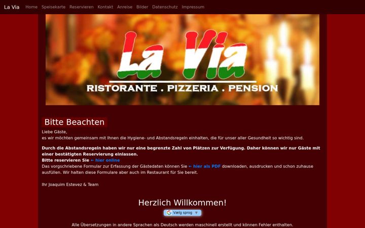 Screenshot of laviaherbstein.de