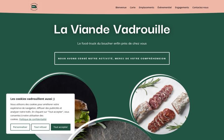 Screenshot of laviandevadrouille.fr
