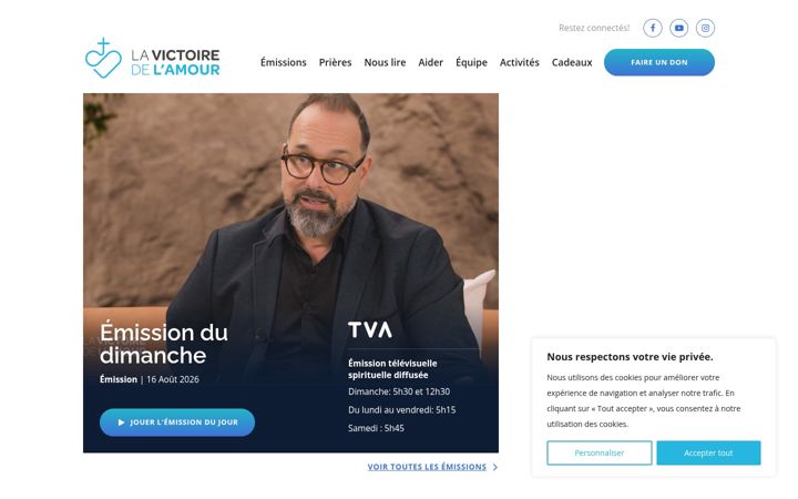 Screenshot of lavictoiredelamour.org
