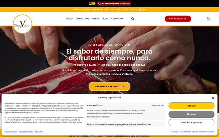 Screenshot of lavictoriaguijuelo.com