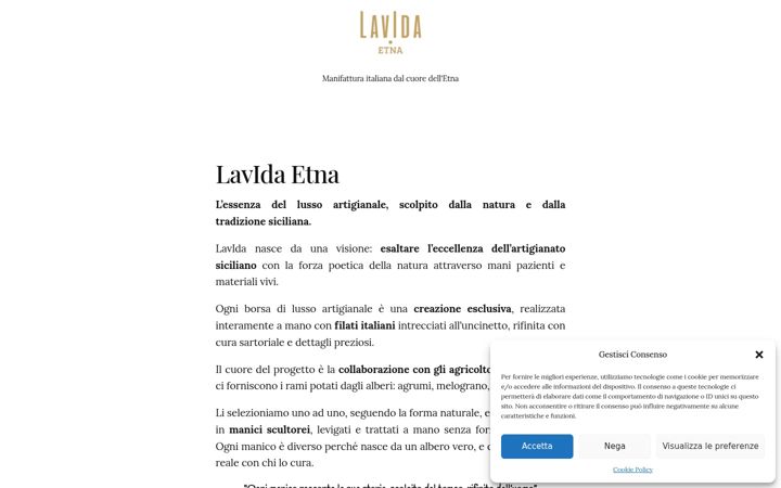 Screenshot of lavida-etna.com