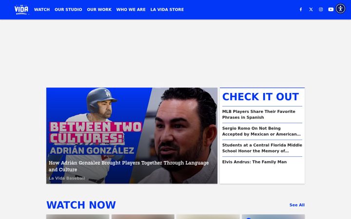 Screenshot of lavidabaseball.com