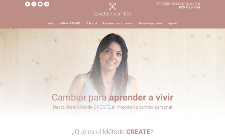 Screenshot of lavidaescambio.com