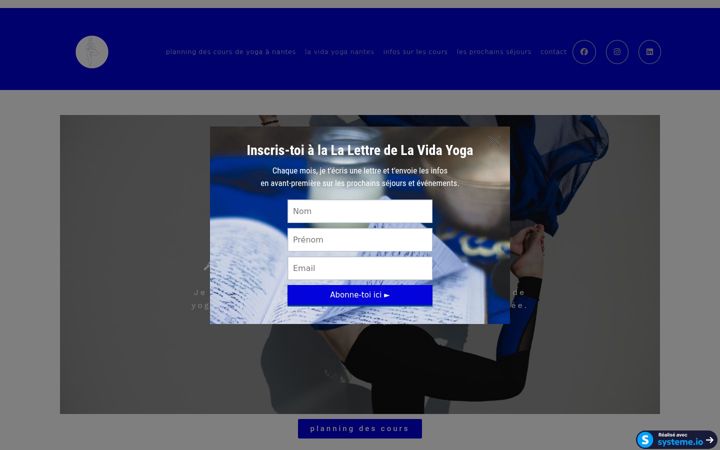 Screenshot of lavidayoganantes.fr