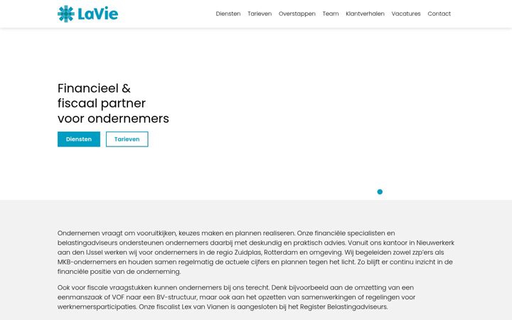 Screenshot of lavieaccountants.nl
