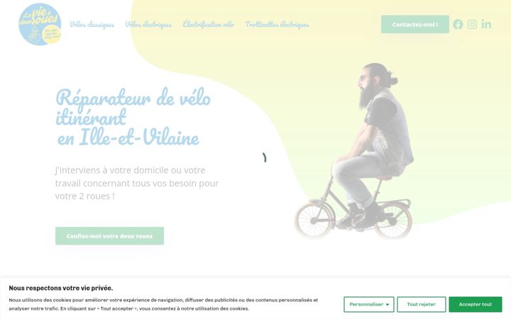 Screenshot of lavieadeuxroues.com