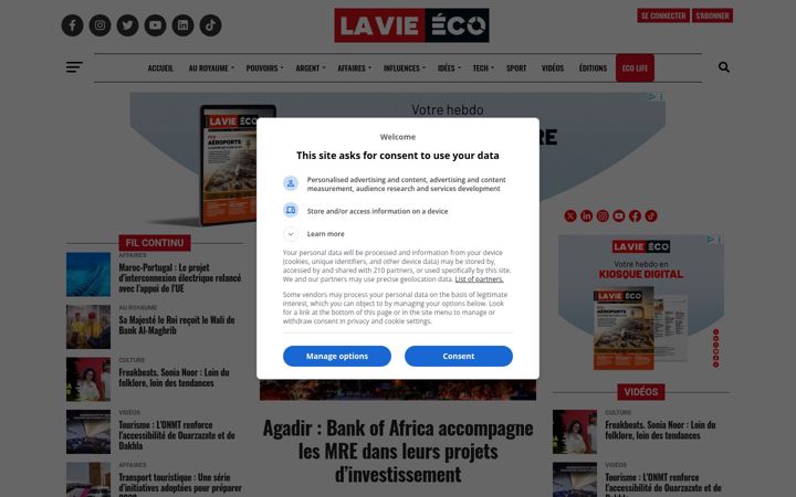 Screenshot of lavieeco.com