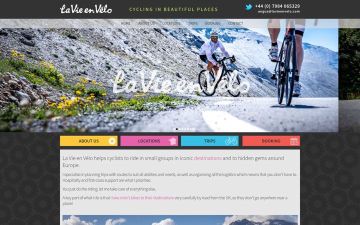 Screenshot of lavieenvelo.com