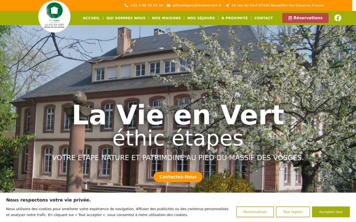 Screenshot of lavieenvert.fr