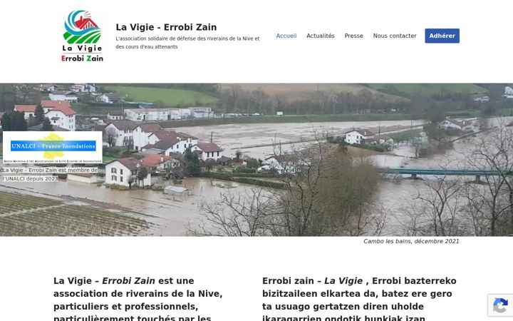 Screenshot of lavigie-errobizain.org
