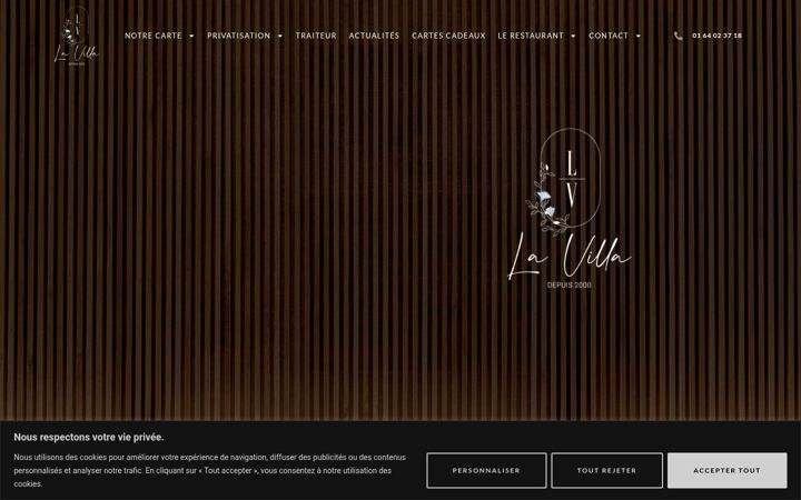 Screenshot of lavilla-restaurant.fr