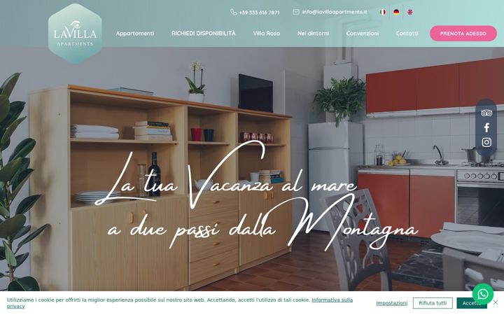 Screenshot of lavillaapartments.it
