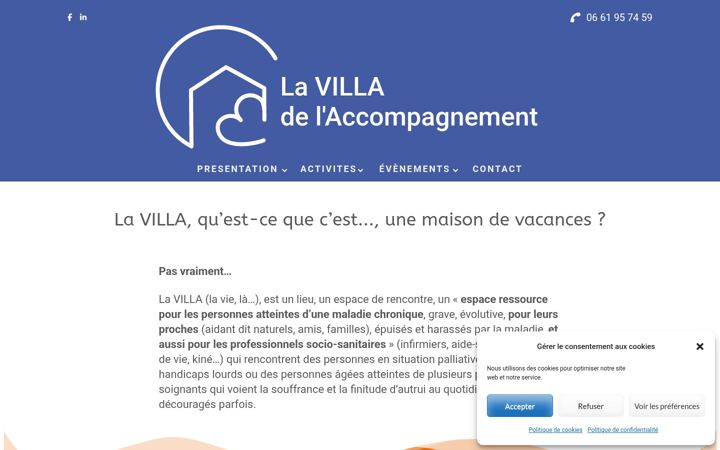 Screenshot of lavilladelaccompagnement.org