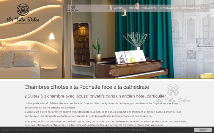Screenshot of lavilladolce.fr