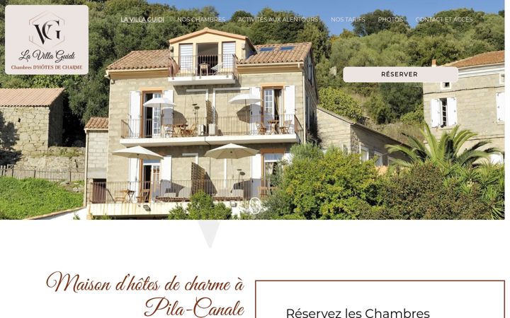 Screenshot of lavillaguidi.fr