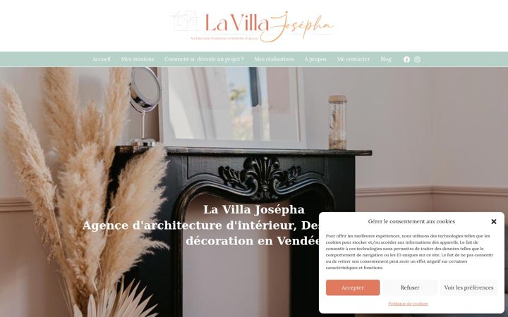 Screenshot of lavillajosepha.fr