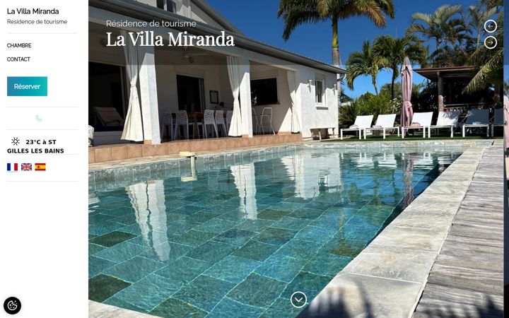 Screenshot of lavillamiranda.com