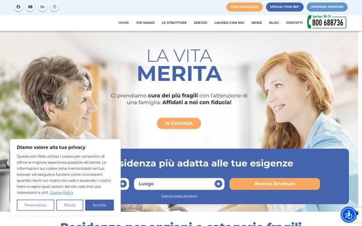 Screenshot of lavillaspa.it