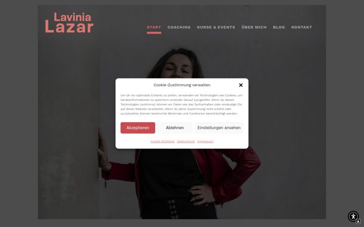 Screenshot of lavinia-lazar.de