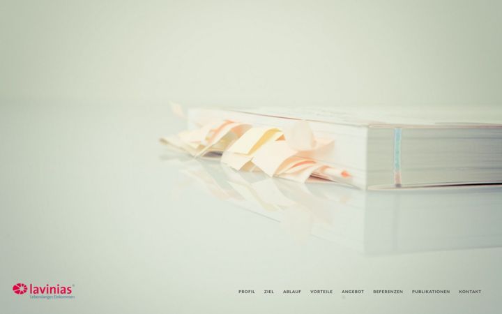 Screenshot of lavinias.de