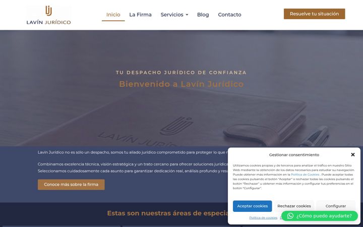Screenshot of lavinjuridico.com