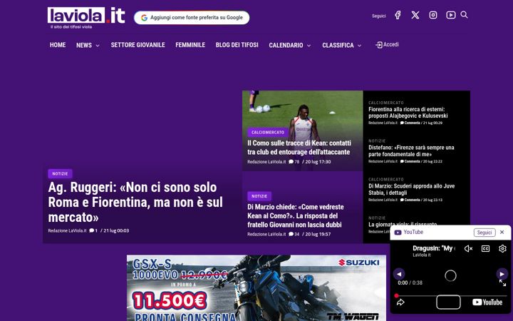 Screenshot of laviola.it