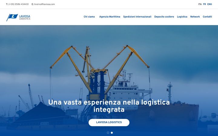 Screenshot of laviosalogistics.com