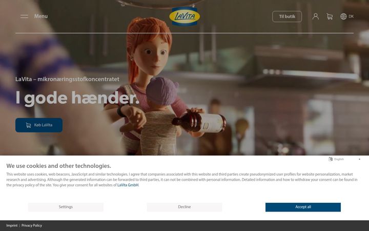 Screenshot of lavita.com