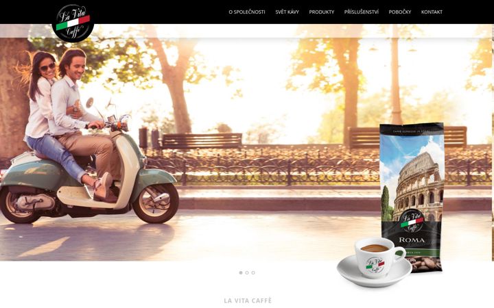 Screenshot of lavitacaffe.cz