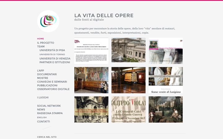 Screenshot of lavitadelleopere.com