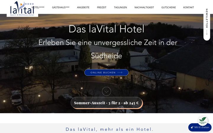 Screenshot of lavital-hotel.de