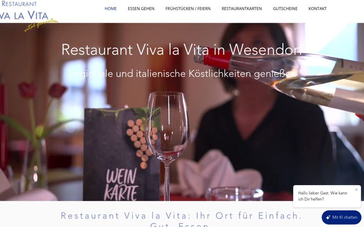 Screenshot of lavital-restaurant.de