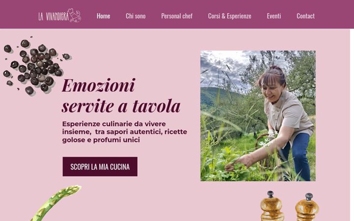 Screenshot of lavivandiera.com