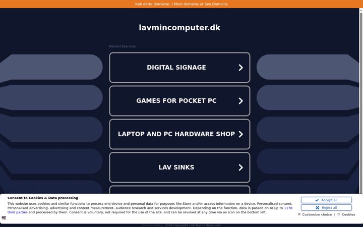 Screenshot of lavmincomputer.dk